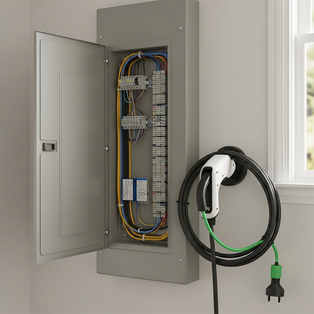 Old Home EV/Electrical Modernizer - outdated electrical panel in 1920s-1950s home requiring professional assessment and upgrade